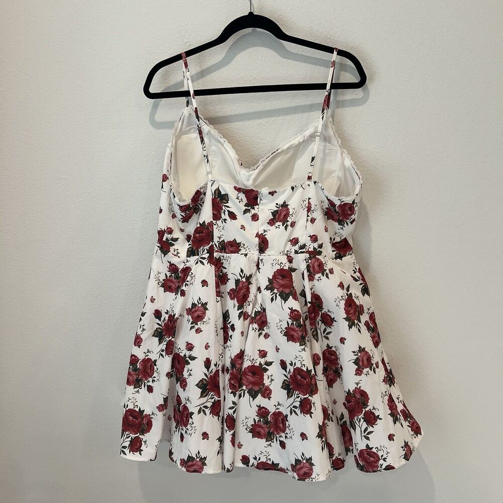 Fashion Nova Elma Floral Mini Dress - Mauve/combo Size 1X Coquette Soft Girl - Picture 6 of 10